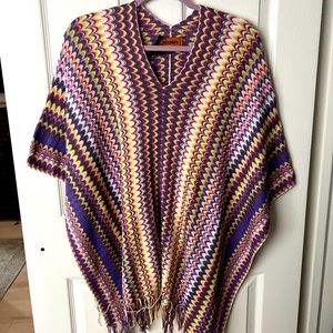 Missoni Multicolored Poncho PRICE Is FIRM